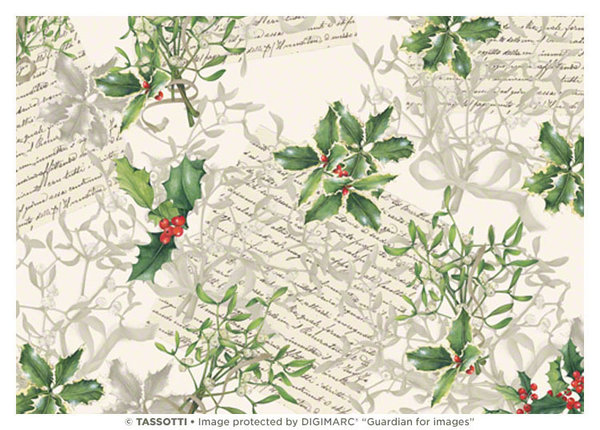 Luxe papier Ricordi di Natale - Set van 4 - Grafiche Tassotti