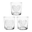 Set van drie glazen met afbeelding hart - Coté Table