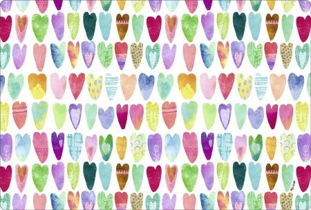 Placemat Rainbow Hearts - Set van twee stuks
