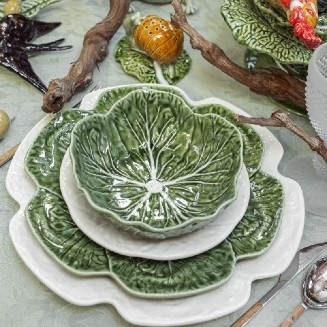 Bord Cabbage Groen 19 cm - Koolservies Bordallo Pinheiro