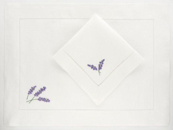 Luxe linnen placemat Lavendel - Bellavia Napking