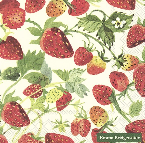Emma Bridgewater Strawberries - Papieren Servetten 33 x 33 cm