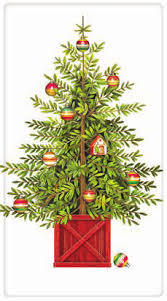 Kerst Servetten Christmas Tree - Set van vier - MLT