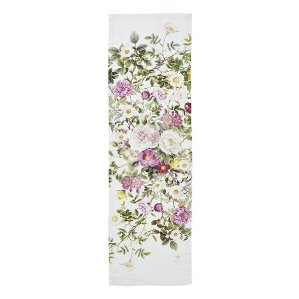 Linnen Tafelloper Rose Flower Garden -145 x 45 cm -  Koustrup