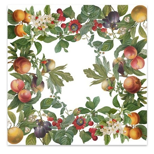 Linnen Tafelkleed Fruit Love - 110 x 110 cm - The Napking by Bellavia
